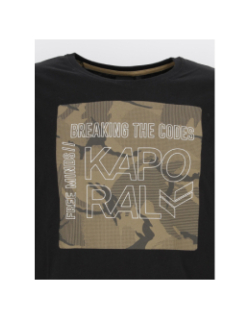 T-shirt manches longues mozzb12 noir garçon - Kaporal