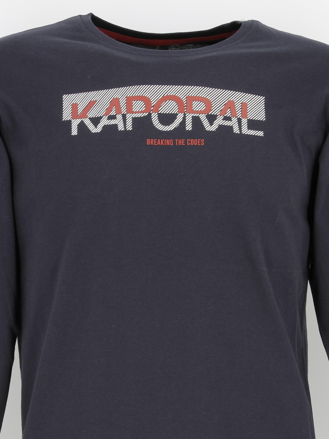 T-shirt manches longues montyb12 bleu marine garçon - Kaporal