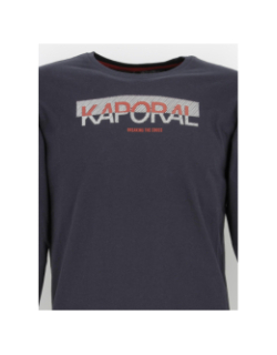 T-shirt manches longues montyb12 bleu marine garçon - Kaporal