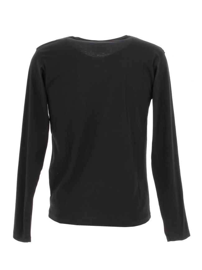 T-shirt manches longues monty noir garçon - Kaporal