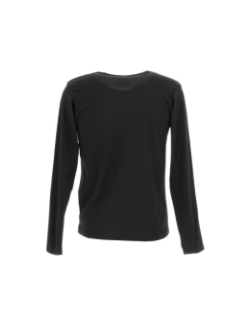 T-shirt manches longues monty noir garçon - Kaporal
