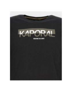 T-shirt manches longues monty noir garçon - Kaporal