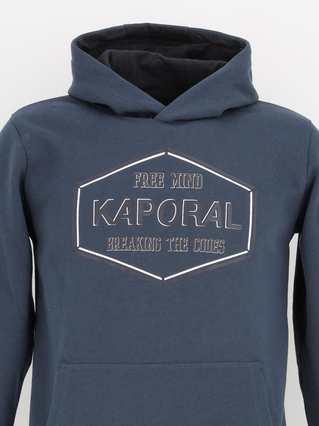 Sweat à capuche marlo bleu garçon - Kaporal