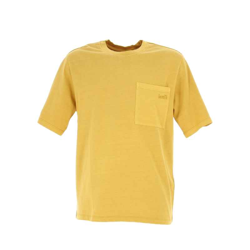 T-shirt seasonal pocket jaune homme - Levi's