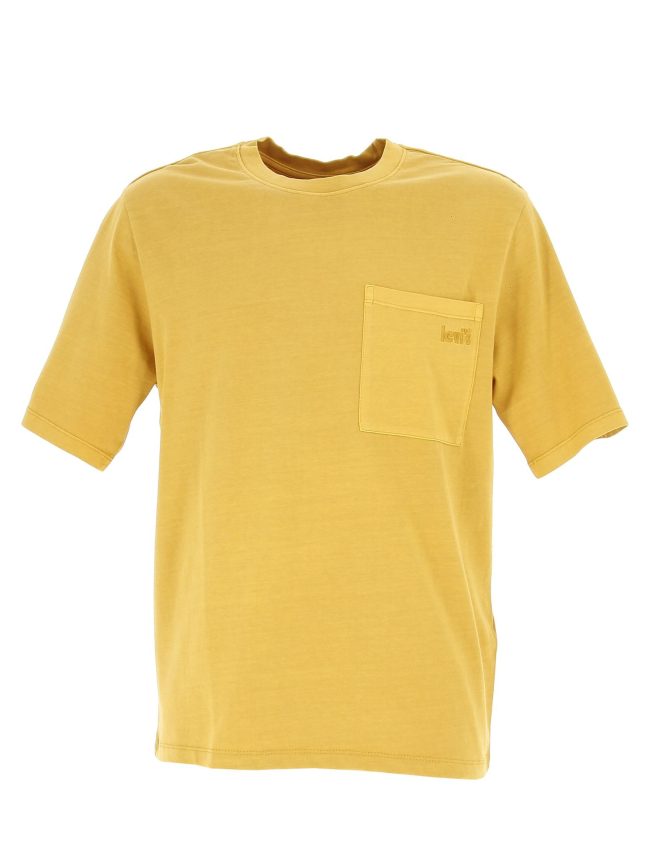 T-shirt seasonal pocket jaune homme - Levi's