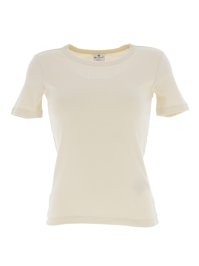 T-shirt crewneck jaune femme - Champion