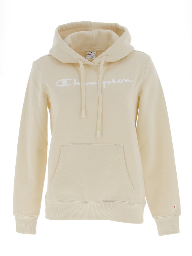 Sweat à capuche hooded jaune femme - Champion