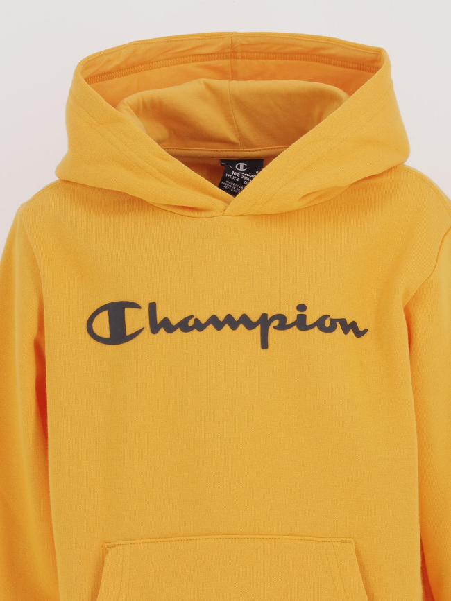 Sweat à capuche hooded jaune garçon - Champion