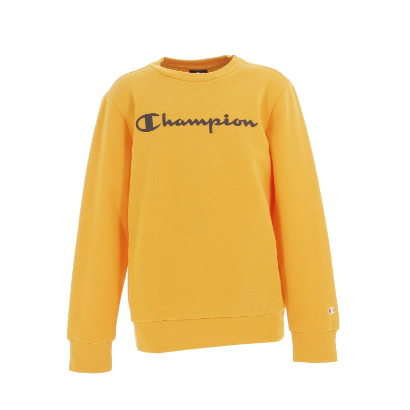 Sweat crewneck jaune moutarde enfant - Champion