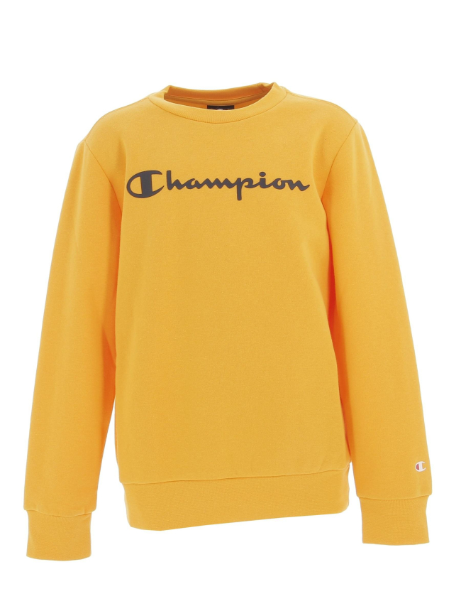 Sweat crewneck jaune moutarde enfant - Champion