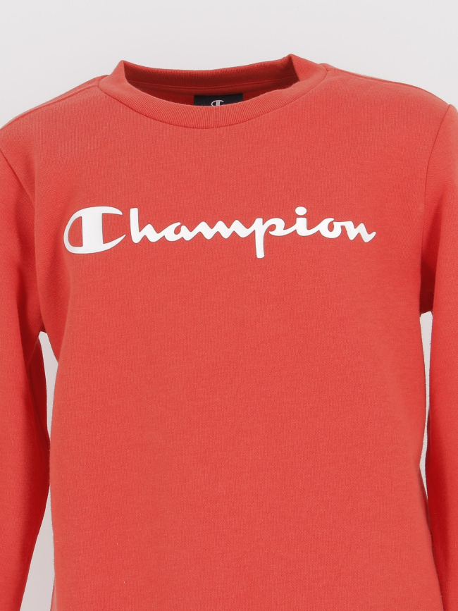 Sweat crewneck rouge enfant - Champion