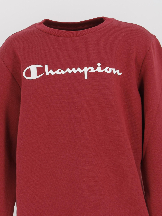 Sweat crewneck bordeaux enfant - Champion