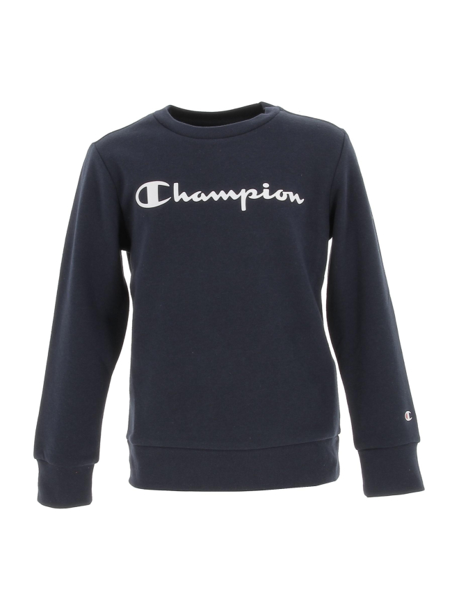 Sweat crewneck bleu marine garçon - Champion