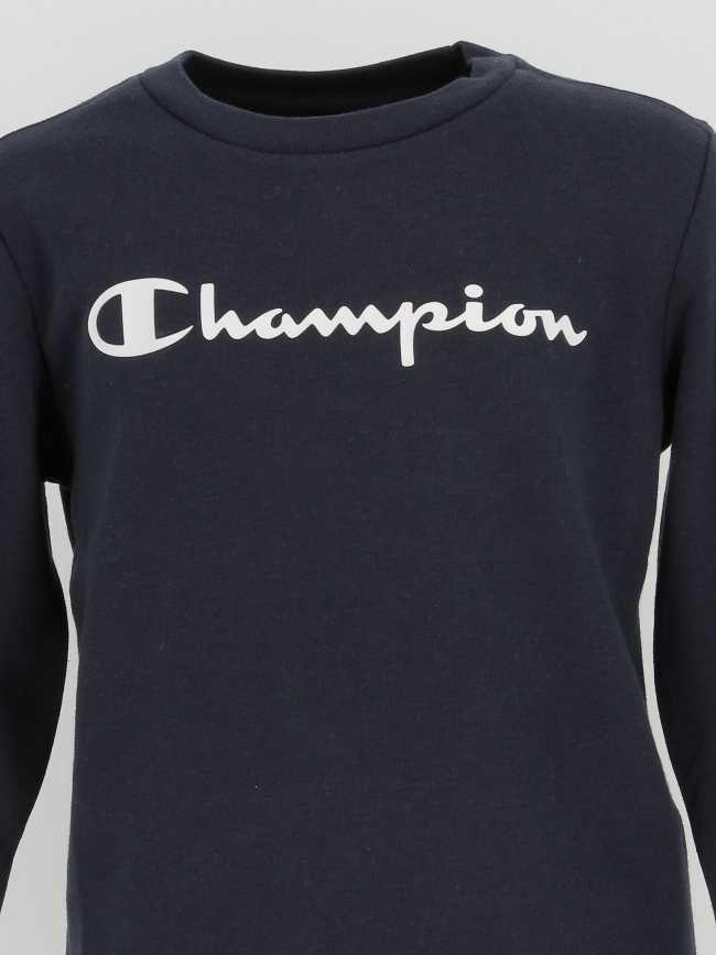 Sweat crewneck bleu marine garçon - Champion