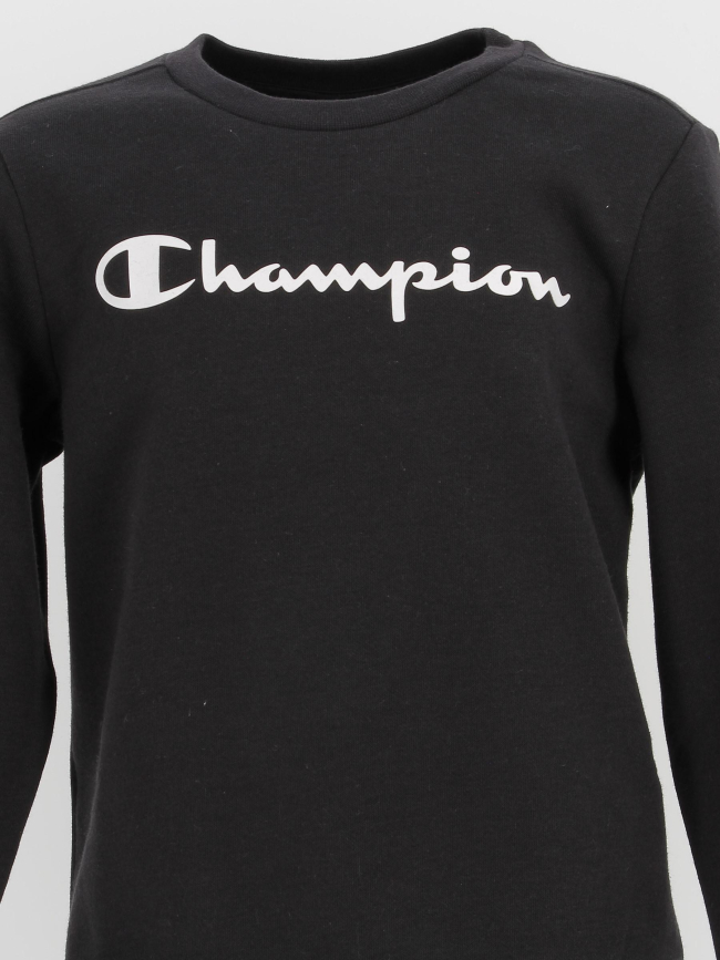 Sweat crewneck noir enfant - Champion