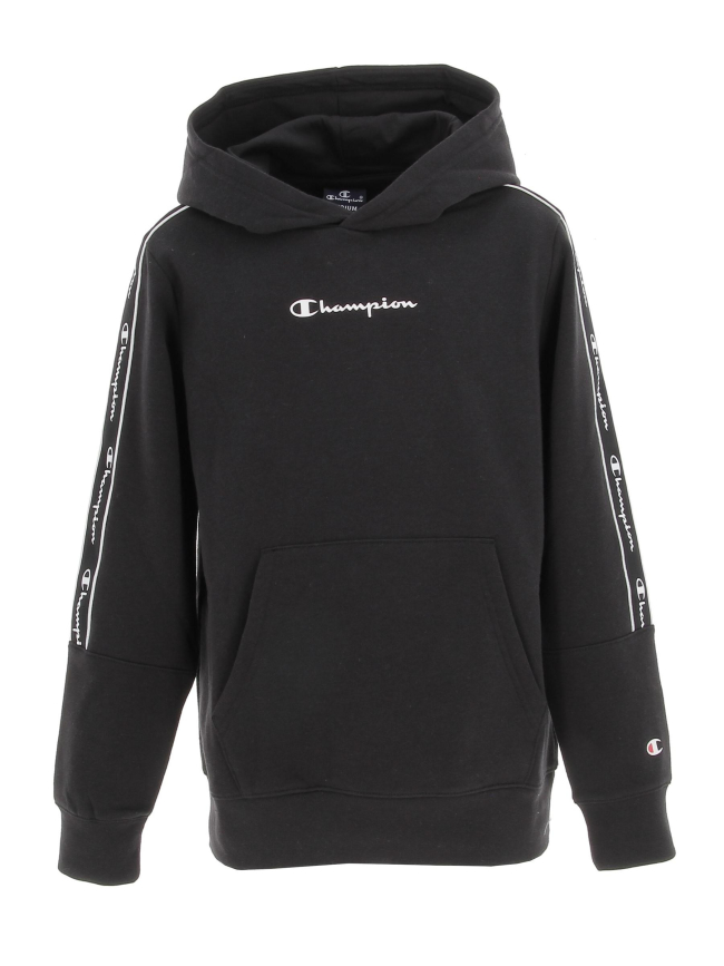 Sweat à capuche hooded logo noir enfant - Champion