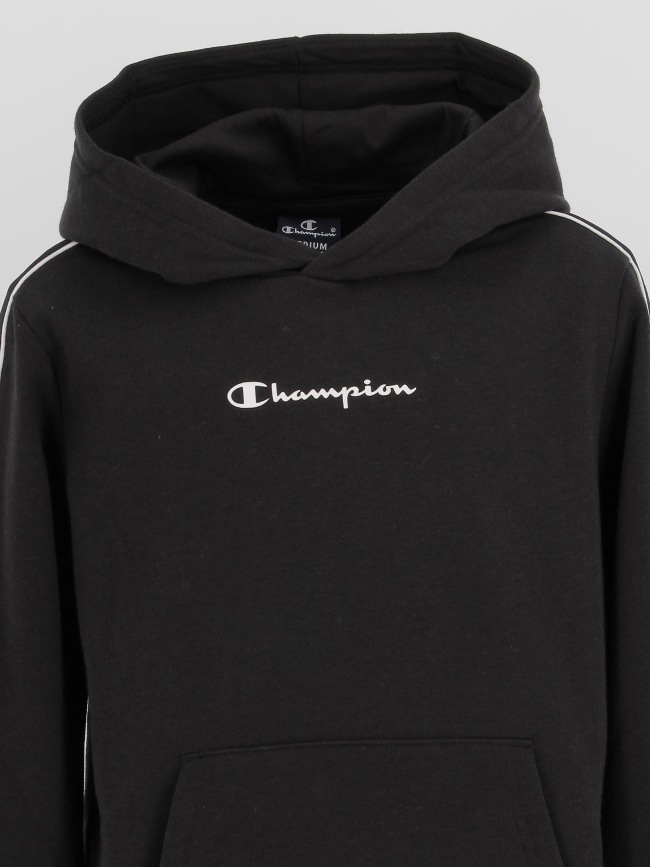 Sweat à capuche hooded logo noir enfant - Champion