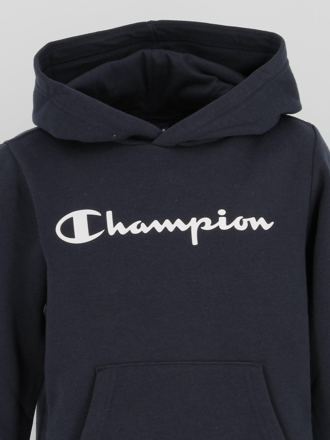 Sweat à capuche hooded bleu marine garçon - Champion