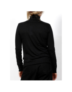 Pull col roulé lyocell noir femme - Calvin Klein