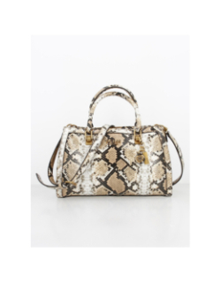 Sac à main abey girlfriend python beige femme - Guess