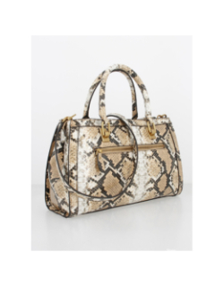 Sac à main abey girlfriend python beige femme - Guess