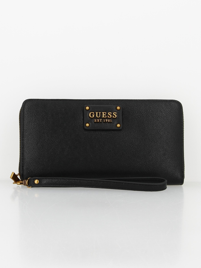 Portefeuille chéquier stage noir femme - Guess