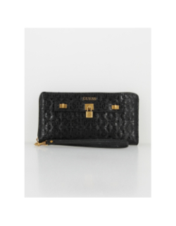 Portefeuille chéquier isidora noir femme - Guess