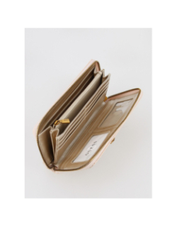 Portefeuille chéquier isidora rose femme - Guess