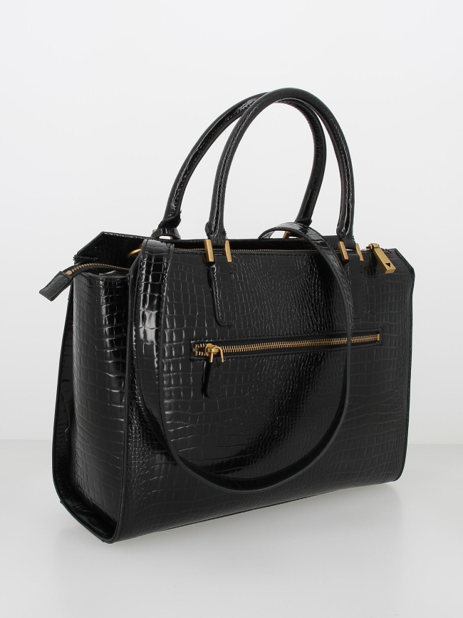 Sac à main raffir vernis noir femme - Guess