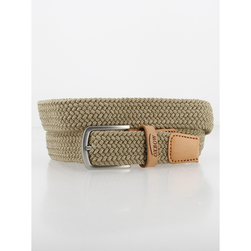 Ceinture tressée mambo beige homme - Oxbow