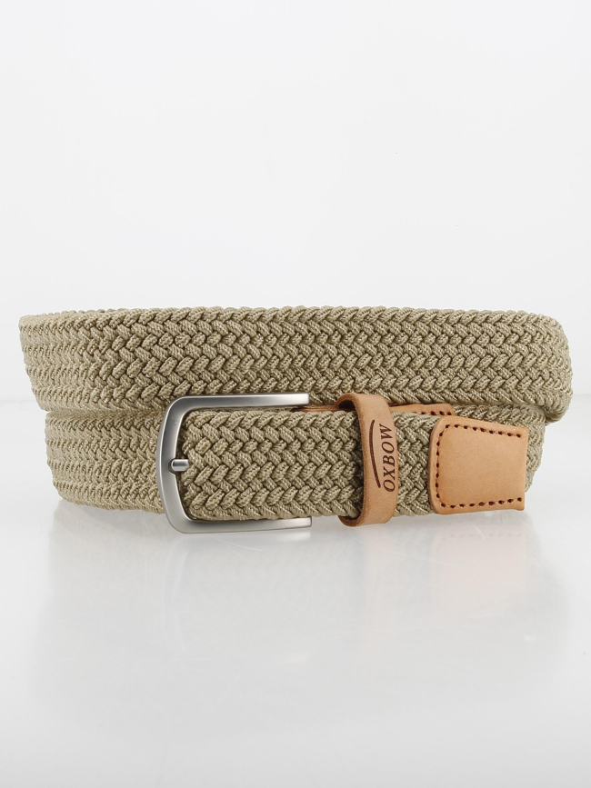 Ceinture tressée mambo beige homme - Oxbow