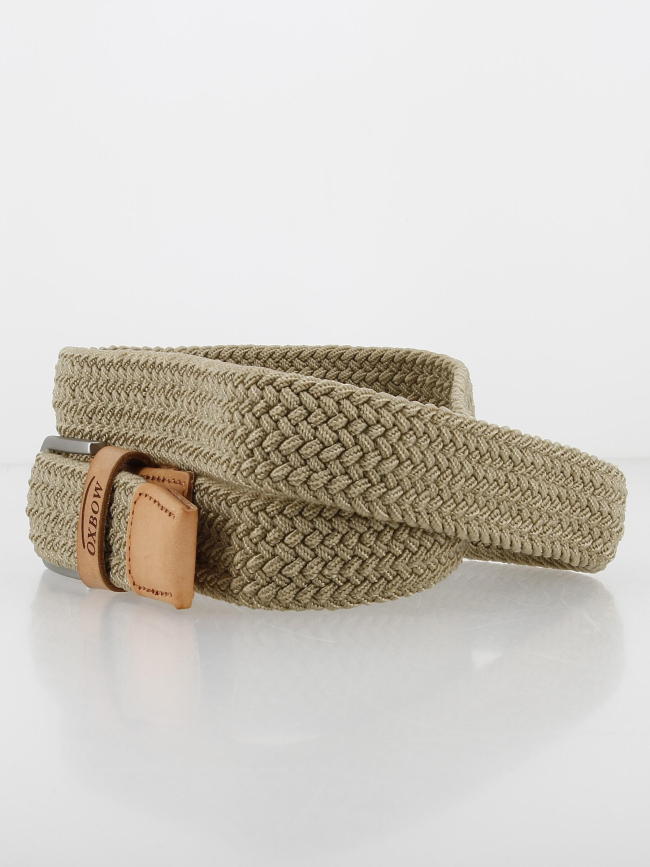 Ceinture tressée mambo beige homme - Oxbow