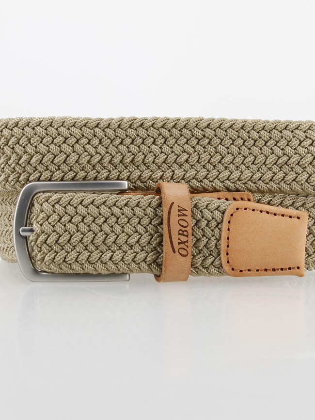 Ceinture tressée mambo beige homme - Oxbow