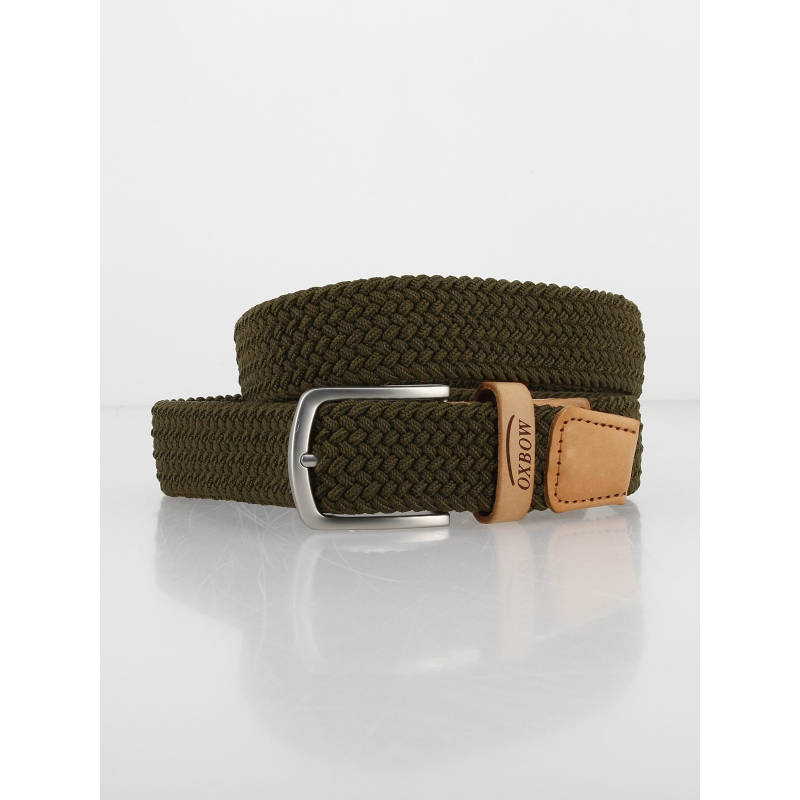 Ceinture tressée mambo kaki homme - Oxbow