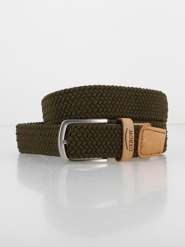 Ceinture tressée mambo kaki homme - Oxbow