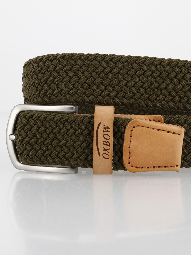 Ceinture tressée mambo kaki homme - Oxbow