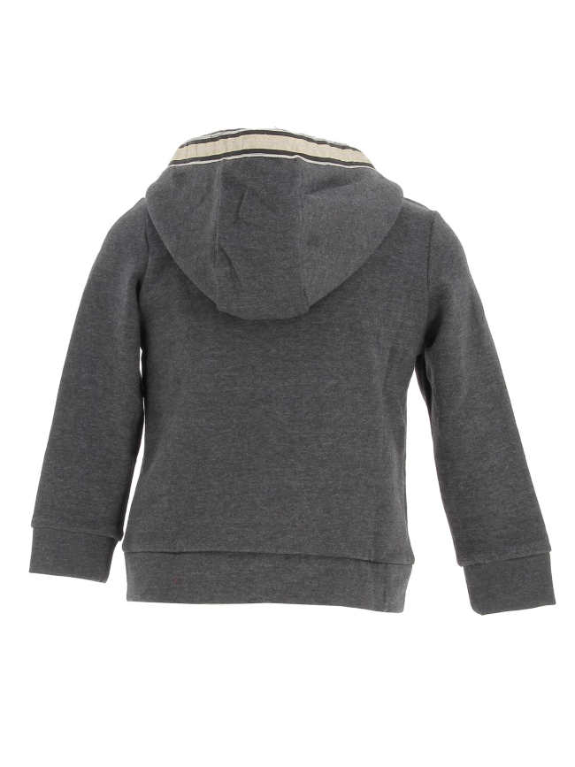 Sweat à capuche zippé bts becka gris fille - Kappa