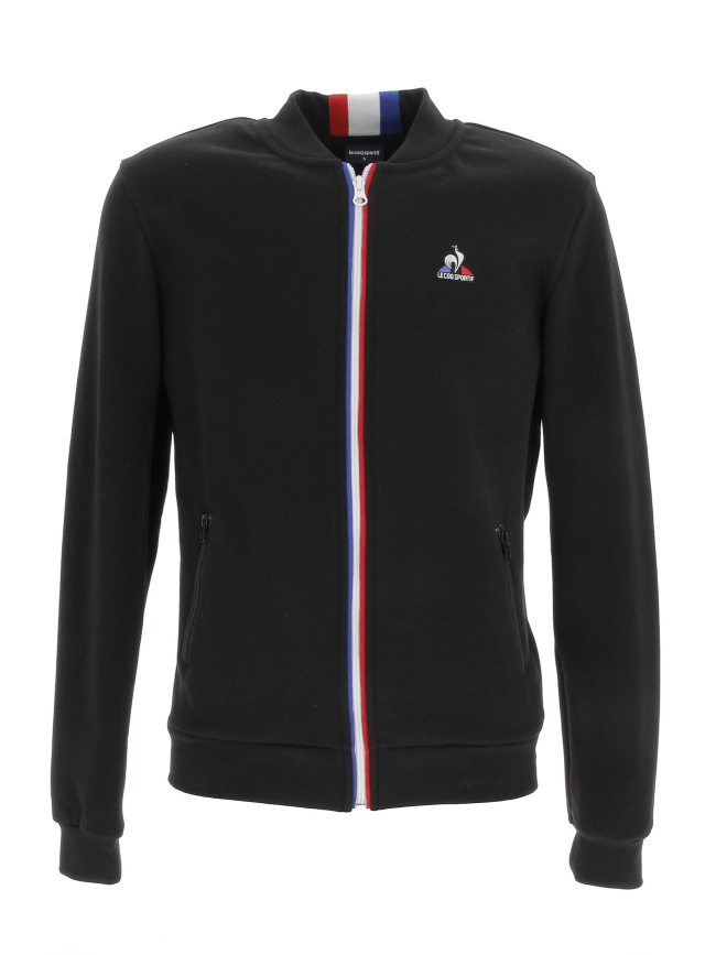 Sweat zippé tri fz noir homme -Le Coq Sportif