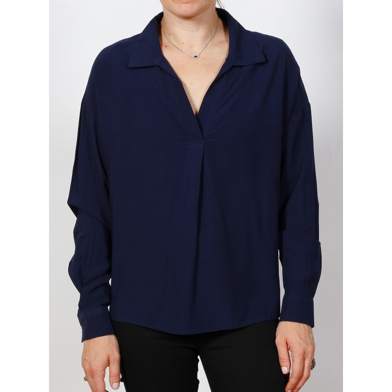 Blouse manches longues clara bleu marine femme - Tiffosi