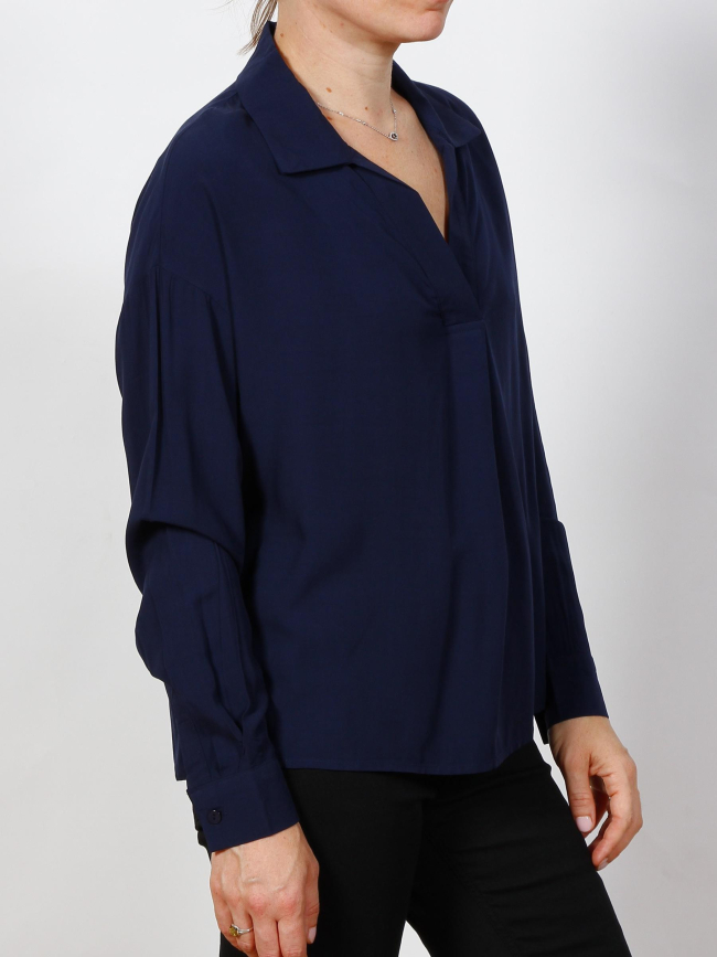 Blouse manches longues clara bleu marine femme - Tiffosi