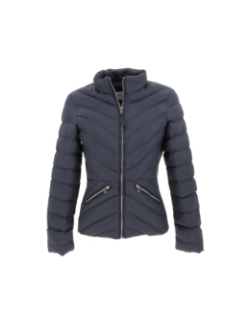 Doudoune bi-matière evelyn bleu marine femme - Tiffosi