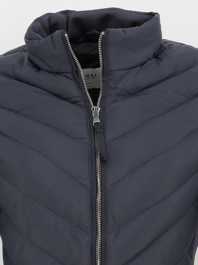 Doudoune bi-matière evelyn bleu marine femme - Tiffosi