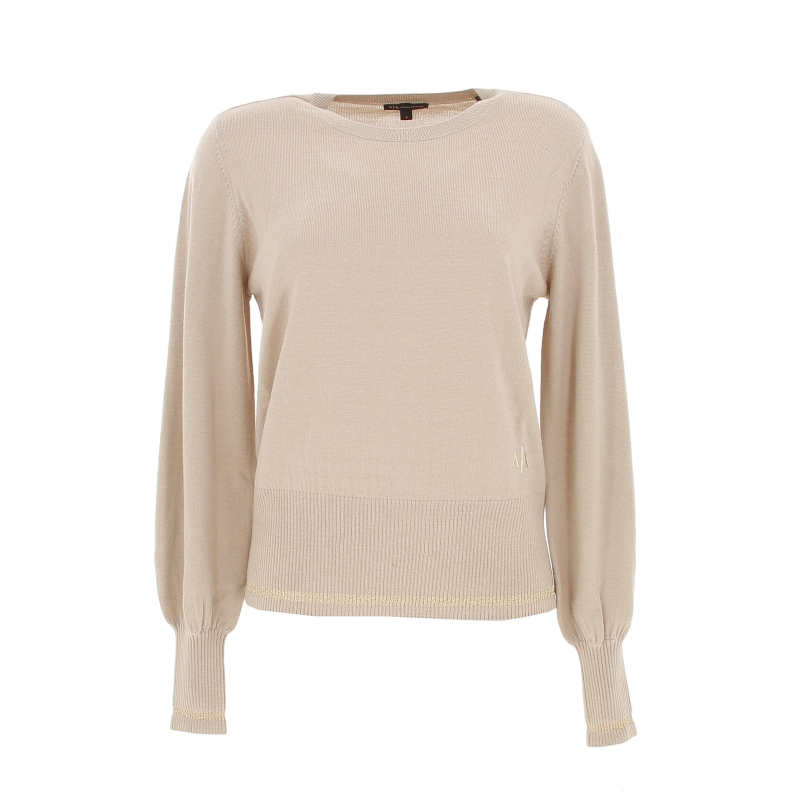 Pull noise beige femme - Armani Exchange