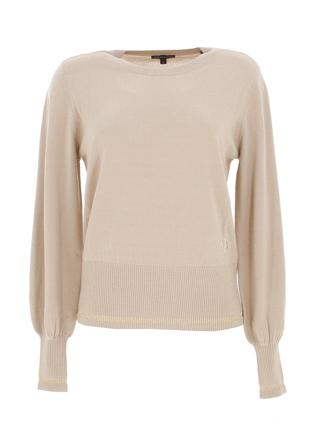 Pull noise beige femme - Armani Exchange