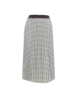 Jupe midi prince de galles gris femme - Armani Exchange