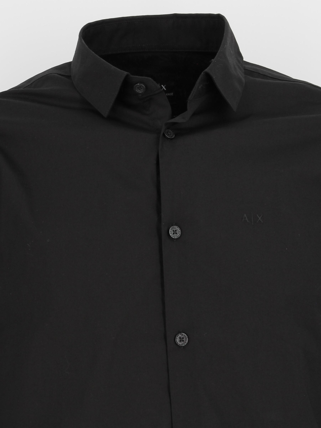 Chemise droite camicia noir homme - Armani Exchange