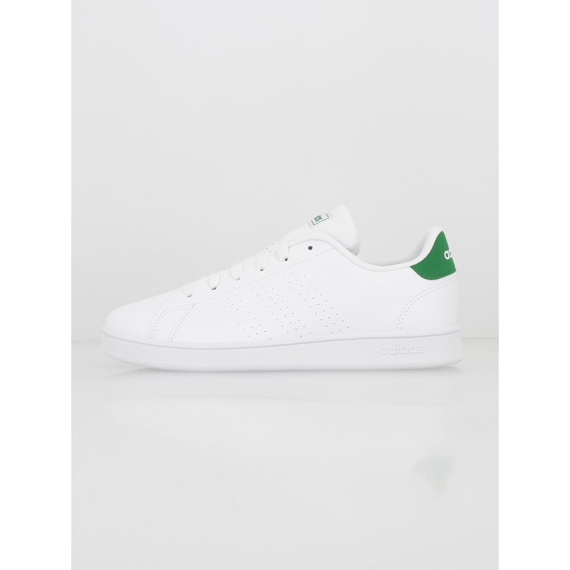 Baskets basses advantage k blanc/vert enfant - Adidas