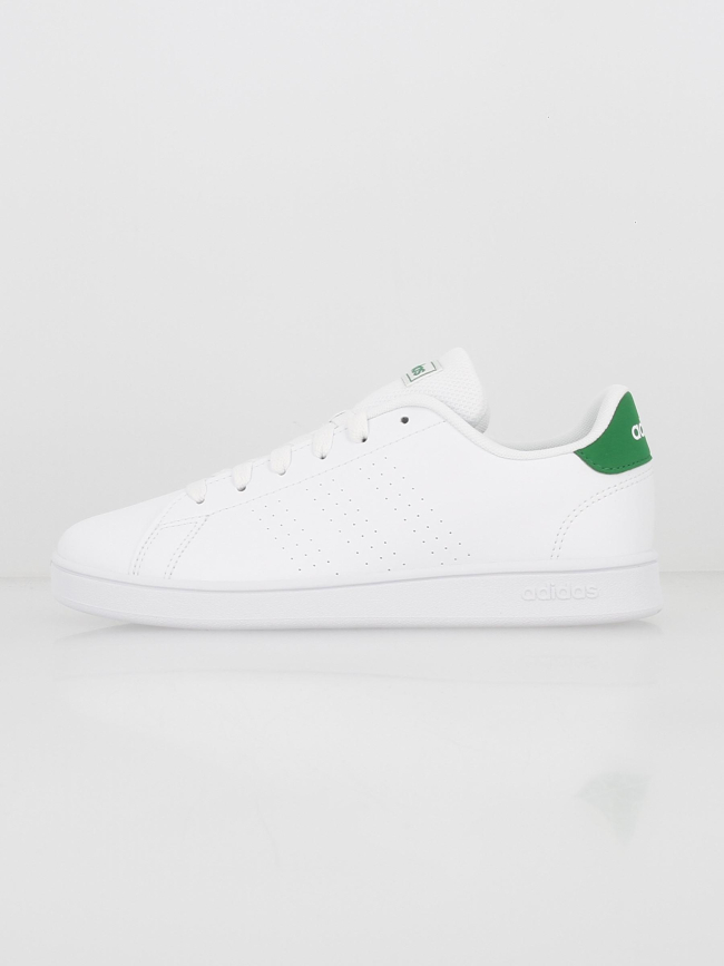 Baskets basses advantage k blanc/vert enfant - Adidas