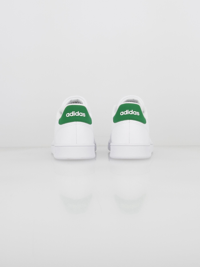 Baskets basses advantage k blanc/vert enfant - Adidas