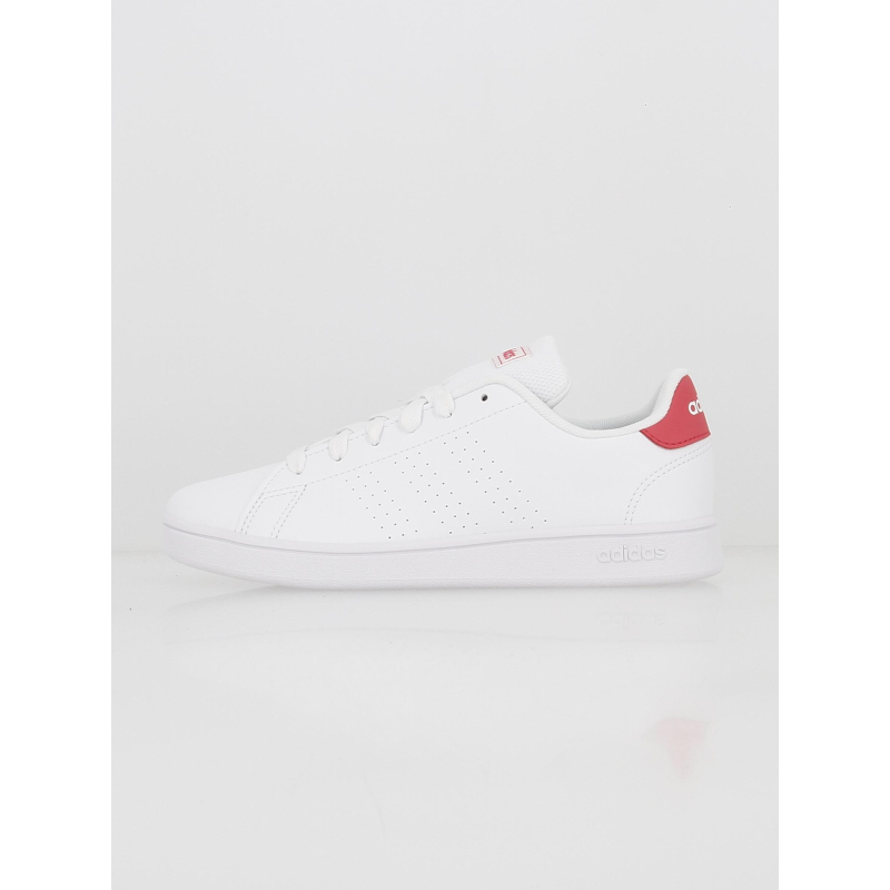 Baskets basses advantage k blanc/rose fille - Adidas